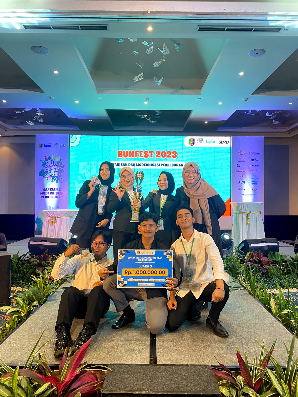 Mahasiswa Bisnis Digital FEB UNILA Meraih Juara 3 pada BunFest 2023