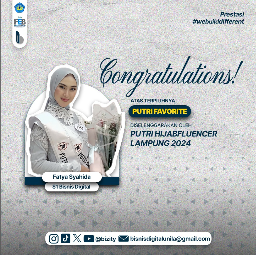 mahasiwi Bisnis Digital Universitas Lampung meraih PUTRI HIJABFLUENCER LAMPUNG 2024 mahasiwi Bisnis Digital Universitas Lampung meraih PUTRI HIJABFLUENCER LAMPUNG 2024