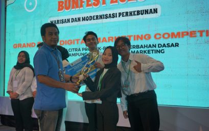 Mahasiswa Prodi Bisnis Digital FEB Juara Tiga Digital Marketing Plan BUNFEST 2023