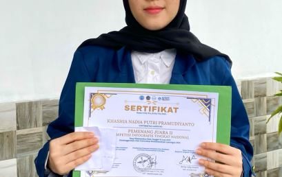 Mahasiswa Bisnis Digital FEB UNILA meraih juara II dalam kompetisi National Infographic Competition
